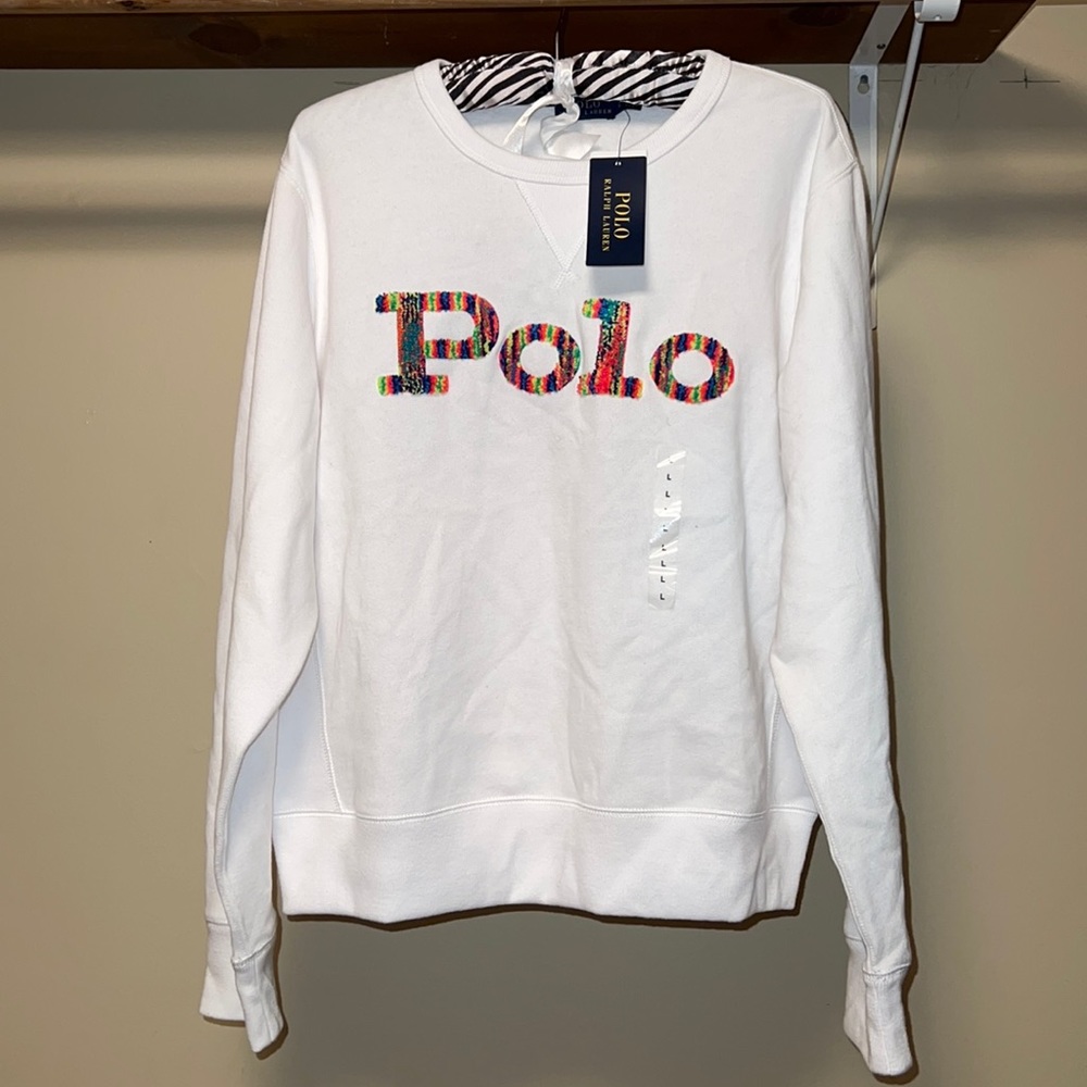 Polo Crewneck Pullover Sweatshirt